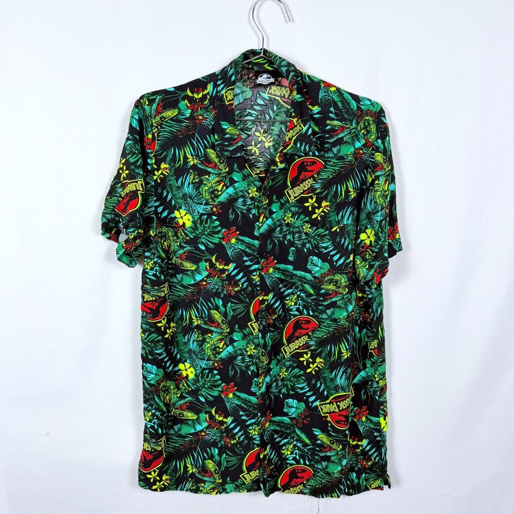 Jurassic World Men Button Up Hawaiian Styled M Shirt Jurassic Park Universal